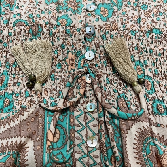 🦄 Spell Boho Blossom Gown in Sage size S - Picture 5 of 10